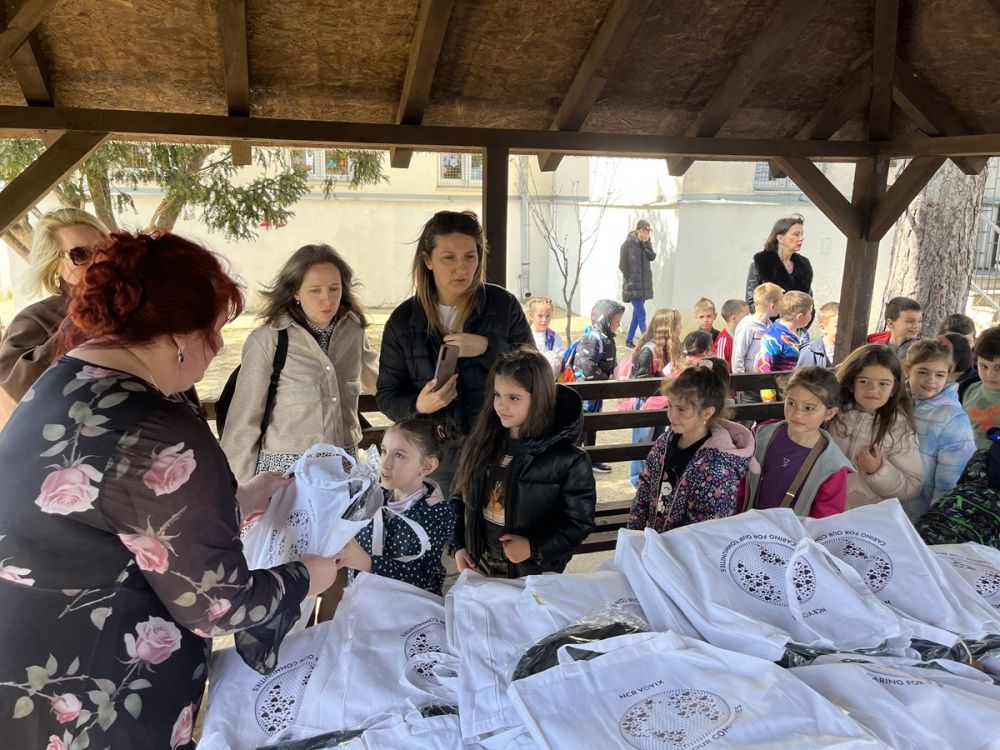 100 School Supply Packages Donated to Children in Meljak